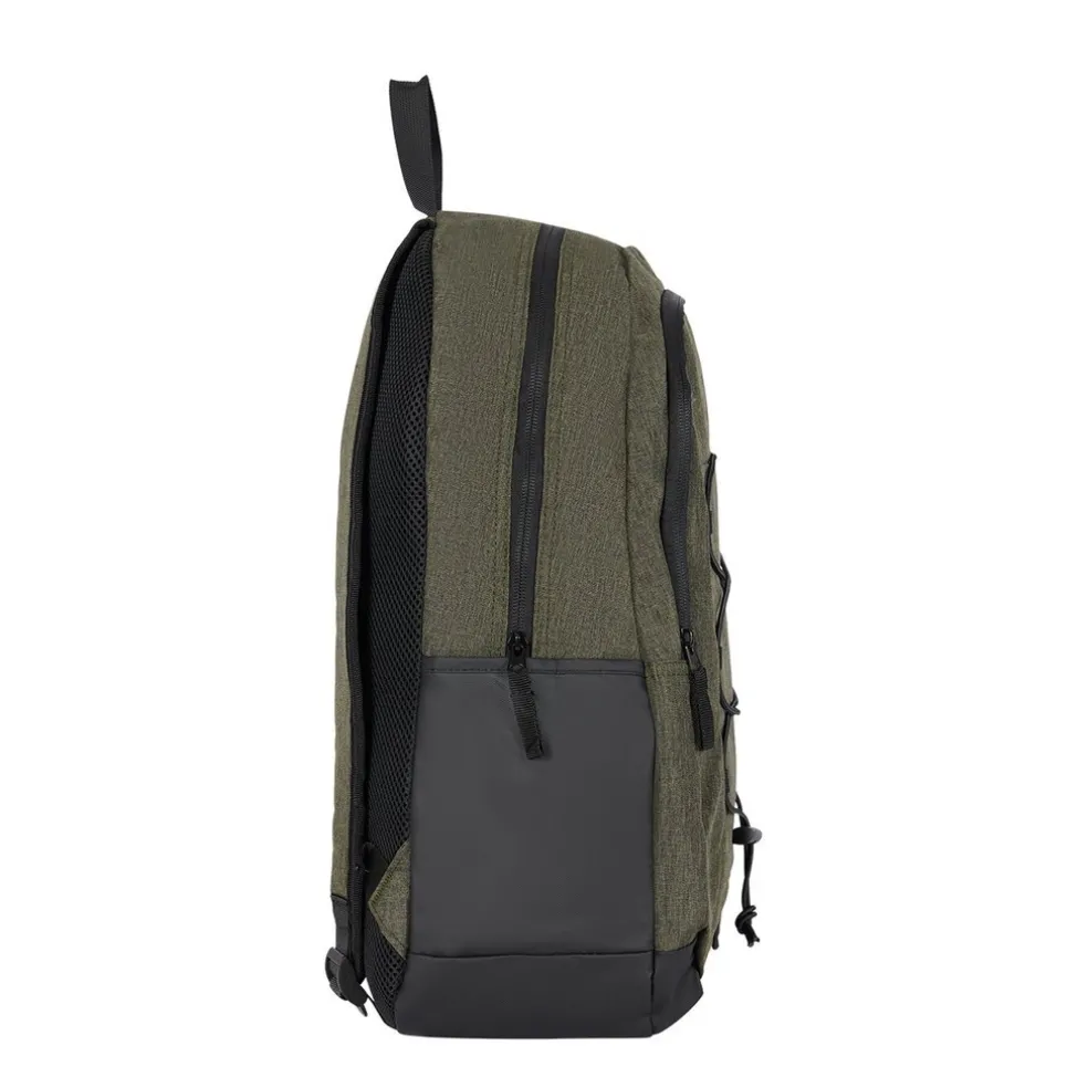 New Rebels Barto Waltham Dunkelgrün 25L Rucksack Wasserabweisend Laptop 15.6" Pullzippers