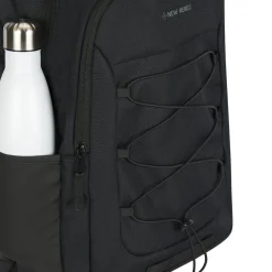 New Rebels Barto Waltham Schwarz 25L Rucksack Wasserabweisend Laptop 15.6