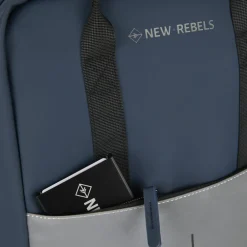 New Rebels Bowie Cape Coral Marineblau 14L Rucksack Reflektion Wasserabweisend Laptop 13