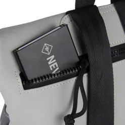 New Rebels Bowie Los Angeles Hellgrau 9L Rucksack Rolltop Reflektion Wasserabweisend