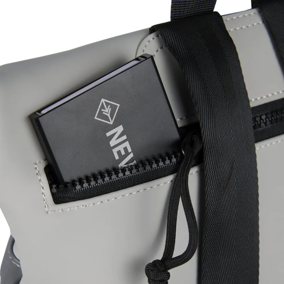 New Rebels Bowie Los Angeles Hellgrau 9L Rucksack Rolltop Reflektion Wasserabweisend