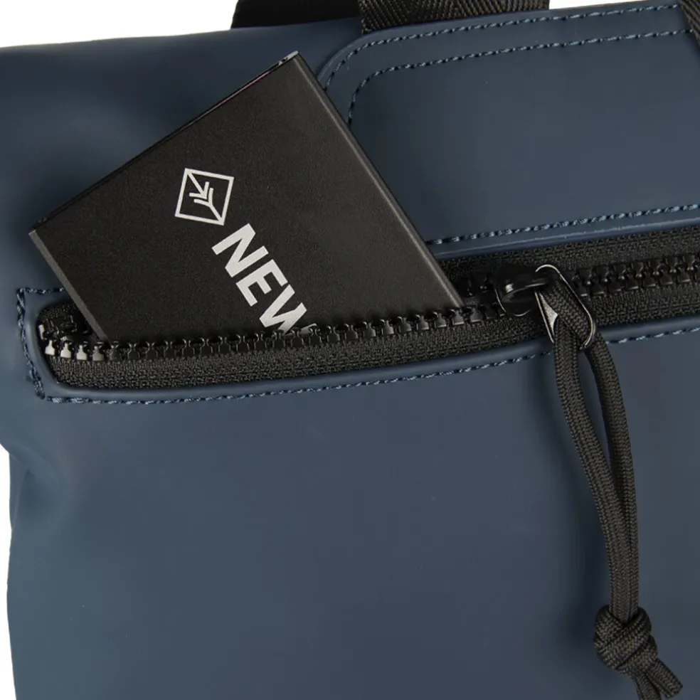 New Rebels Bowie Los Angeles Marineblau 9L Rucksack Rolltop Reflektion Wasserabweisend