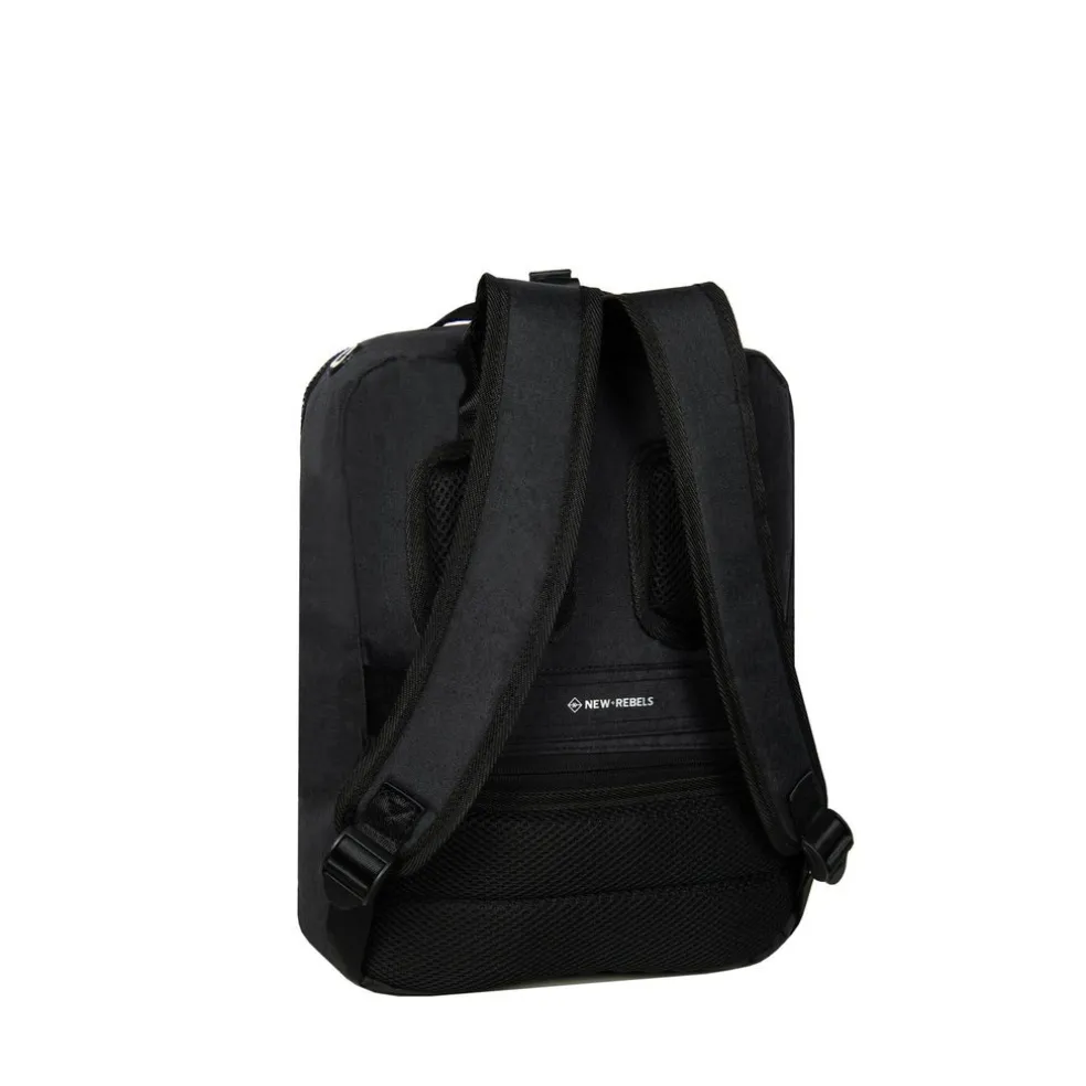 New Rebels Boyan Chicago Schwarz 9L Rucksack Recyceltes Nylon