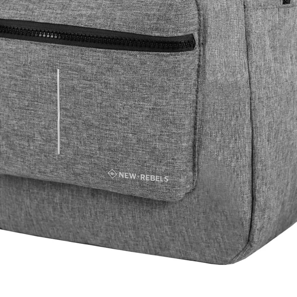 New Rebels Boyan New Orleans Grau 17L Rucksack Recyceltes Nylon