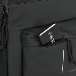 New Rebels Bruce Chicago Schwarz 17L Rucksack Wasserabweisend Laptop 14