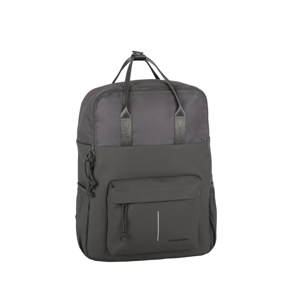 New Rebels Bruce Chicago Anthrazit 17L Rucksack Wasserabweisend Laptop 14"
