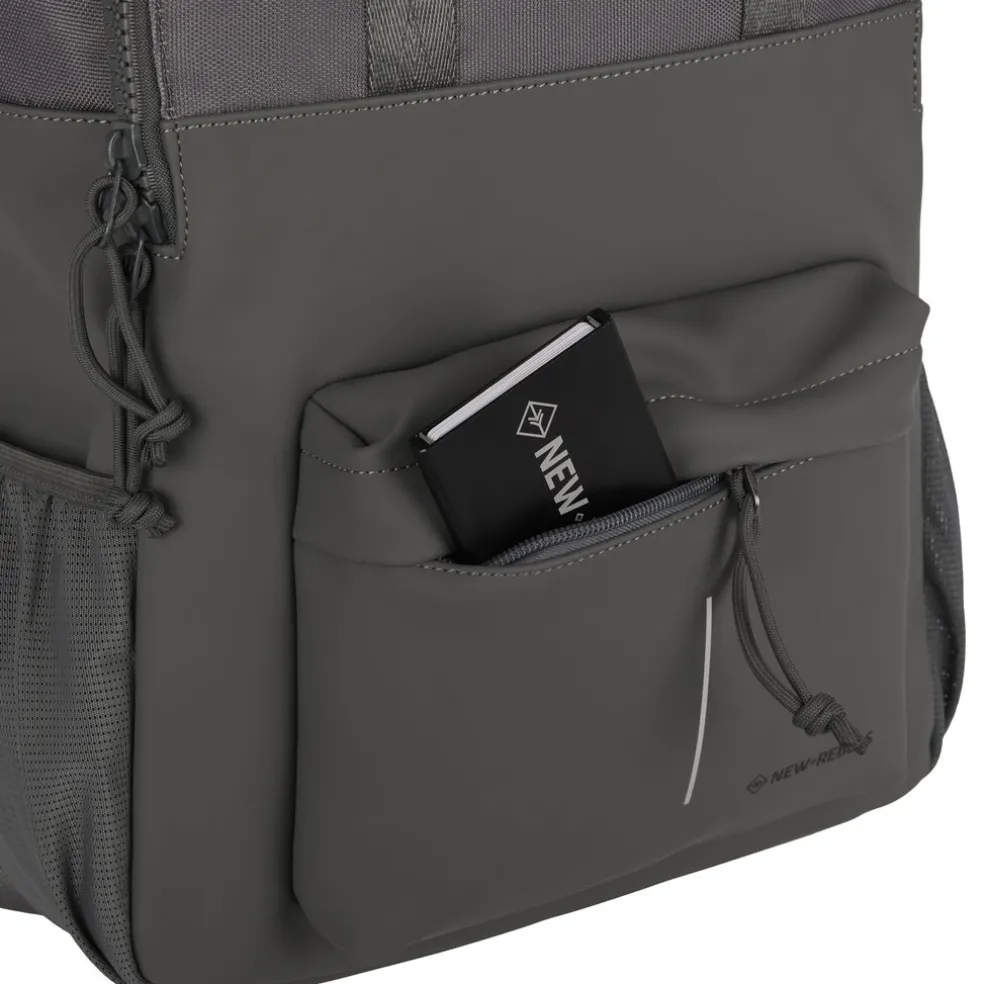 New Rebels Bruce Chicago Anthrazit 17L Rucksack Wasserabweisend Laptop 14"