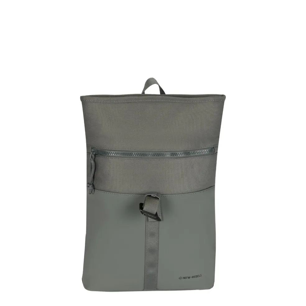 New Rebels Bruce Los Angeles Anthrazit 7L Rolltop Rucksack Wasserabweisend