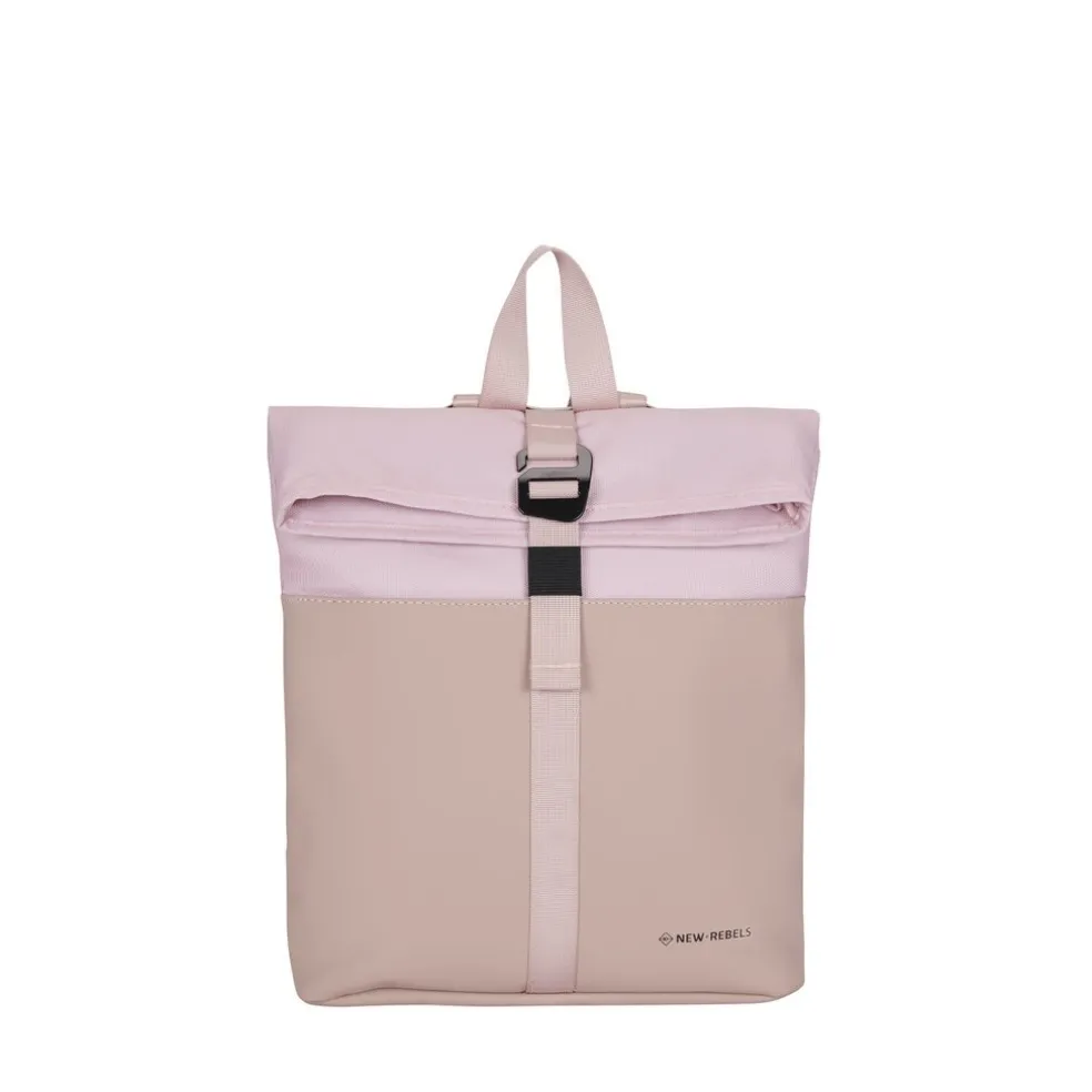 New Rebels Bruce Los Angeles Altrosa 7L Rolltop Rucksack Wasserabweisend