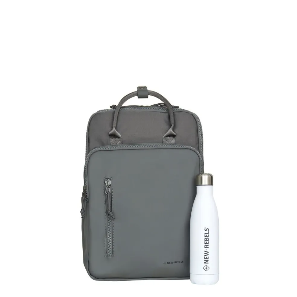 New Rebels Bruce Milwaukee Antracite 18L Rucksack Wasserabweisend Laptop 15.6"