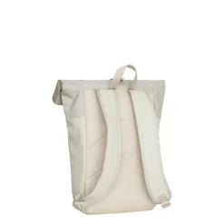 New Rebels Bruce New York Beige 21L Rolltop Rucksack Wasserabweisend Laptop 15.6