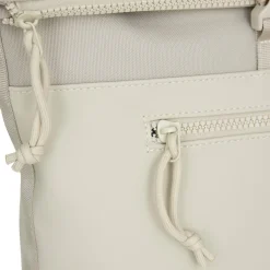 New Rebels Bruce New York Beige 21L Rolltop Rucksack Wasserabweisend Laptop 15.6