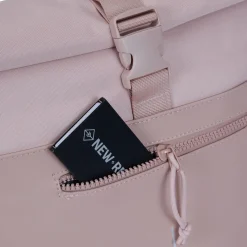 New Rebels Bruce New York Altrosa 21L Rolltop Rucksack Wasserabweisend Laptop 15.6