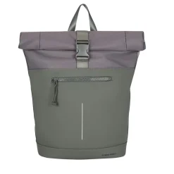 New Rebels Bruce New York Anthrazit 21L Rolltop Rucksack Wasserabweisend Laptop 15.6