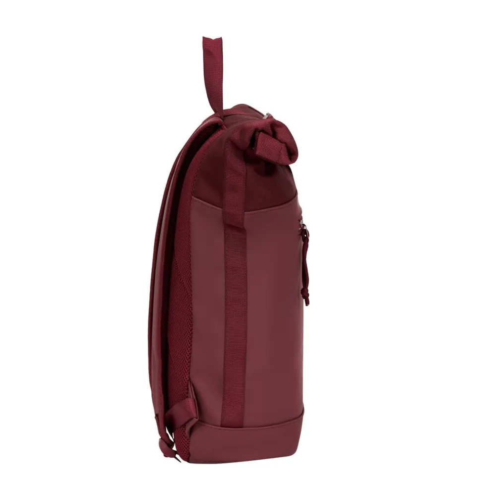 New Rebels Bruce New York Burgundy 21L Rolltop Rucksack Wasserabweisend Laptop 15.6"