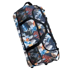 New Rebels Cranford Newark Flower Roll-Up Reisetasche mit 2 Rollen - 110L erweiterbare Tasche mit Griffen und Reißverschluss - leicht
