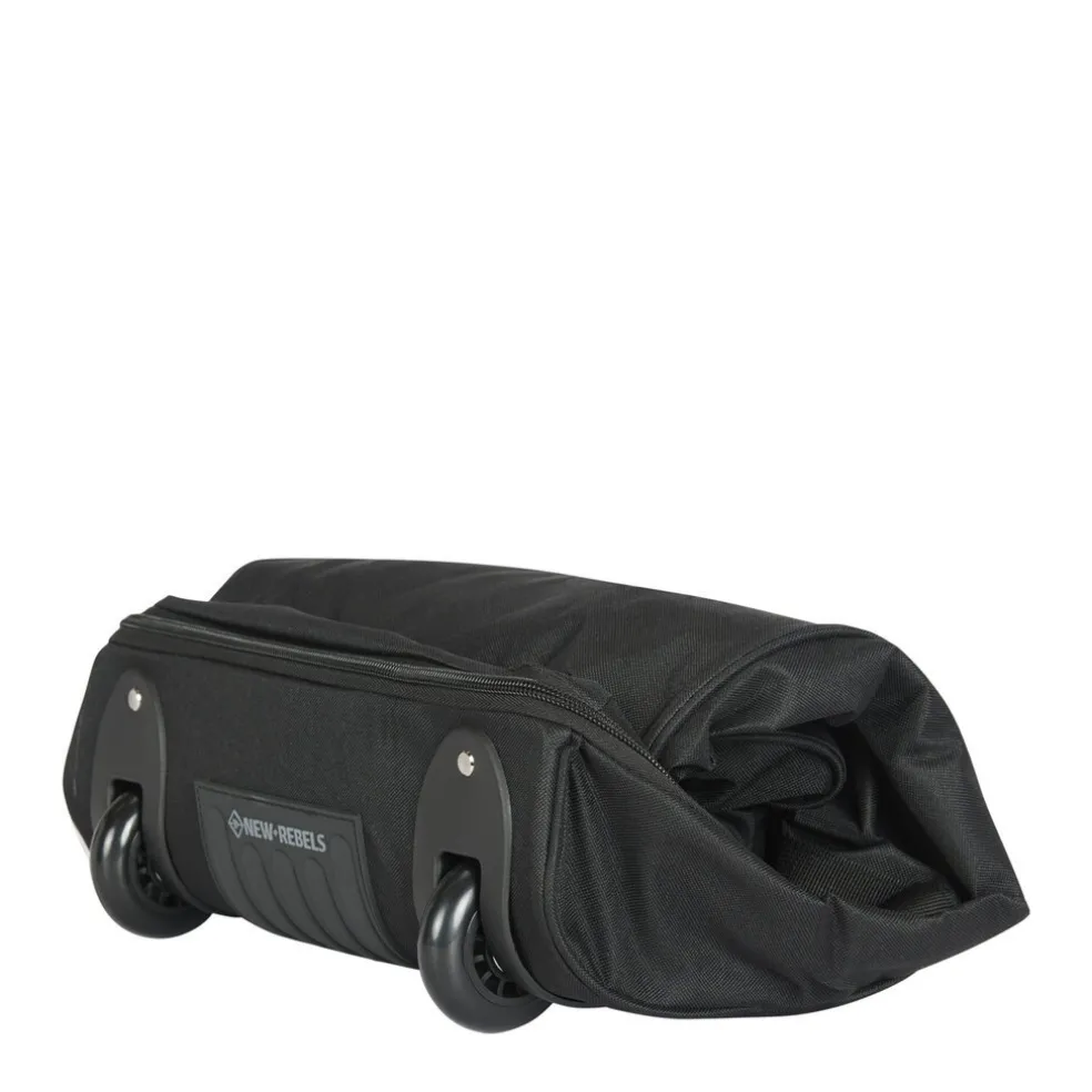 New Rebels Cranford Newark Flower Roll-Up Reisetasche mit 2 Rollen - 110L erweiterbare Tasche mit Griffen und Reißverschluss - leicht