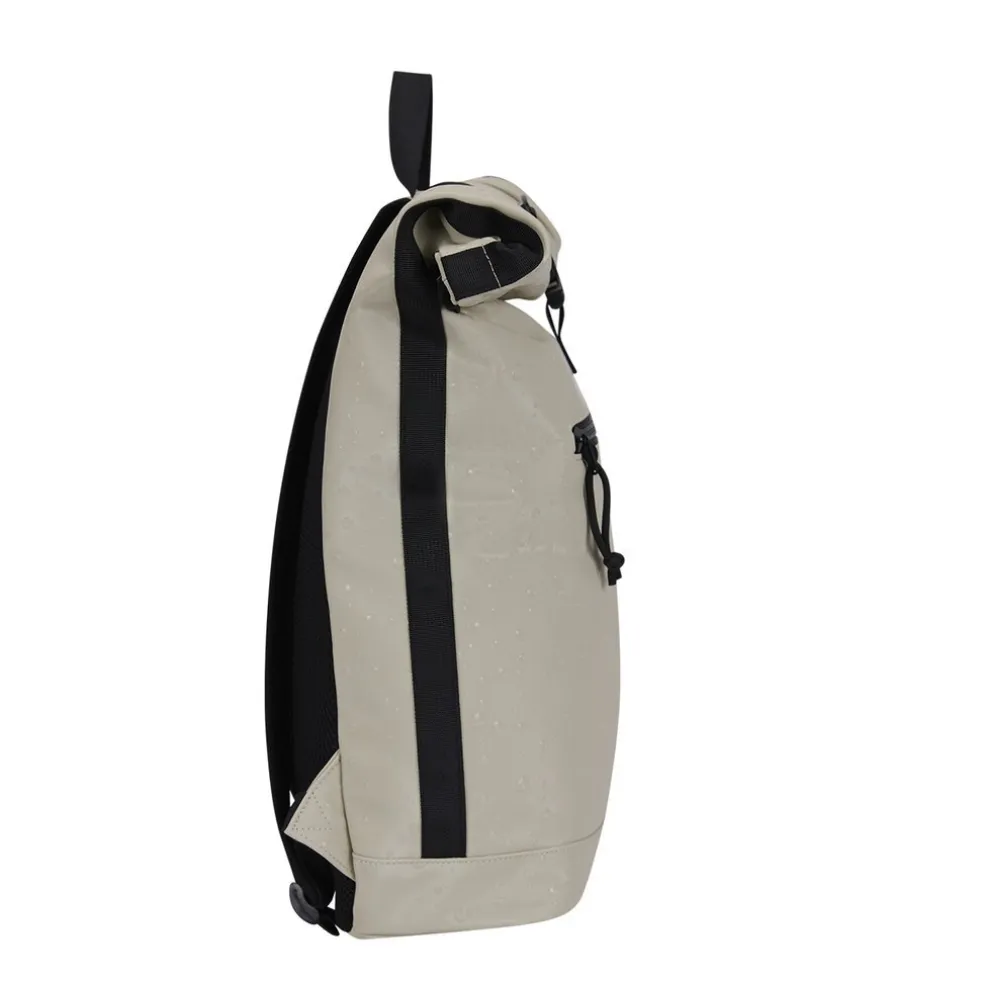 New Rebels Droplets New York Rolltop Rucksack 21L Beige Wasserabweisend Laptop 15.6"