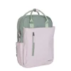 New Rebels Ferron Miami Rucksack 9L Wasserabweisender Laptop Rucksack 13 Zoll für Arbeit und Schule aus PU Nylon Bequem Lila