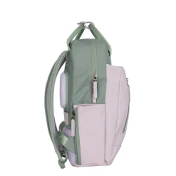 New Rebels Ferron Miami Rucksack 9L Wasserabweisender Laptop Rucksack 13 Zoll für Arbeit und Schule aus PU Nylon Bequem Lila