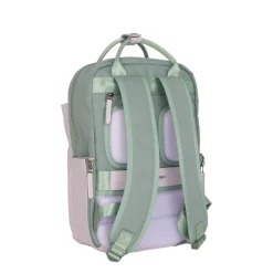 New Rebels Ferron Miami Rucksack 9L Wasserabweisender Laptop Rucksack 13 Zoll für Arbeit und Schule aus PU Nylon Bequem Lila