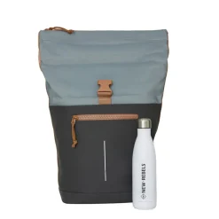 New Rebels Ferron New York Rolltop Rucksack 16L Anthrazit