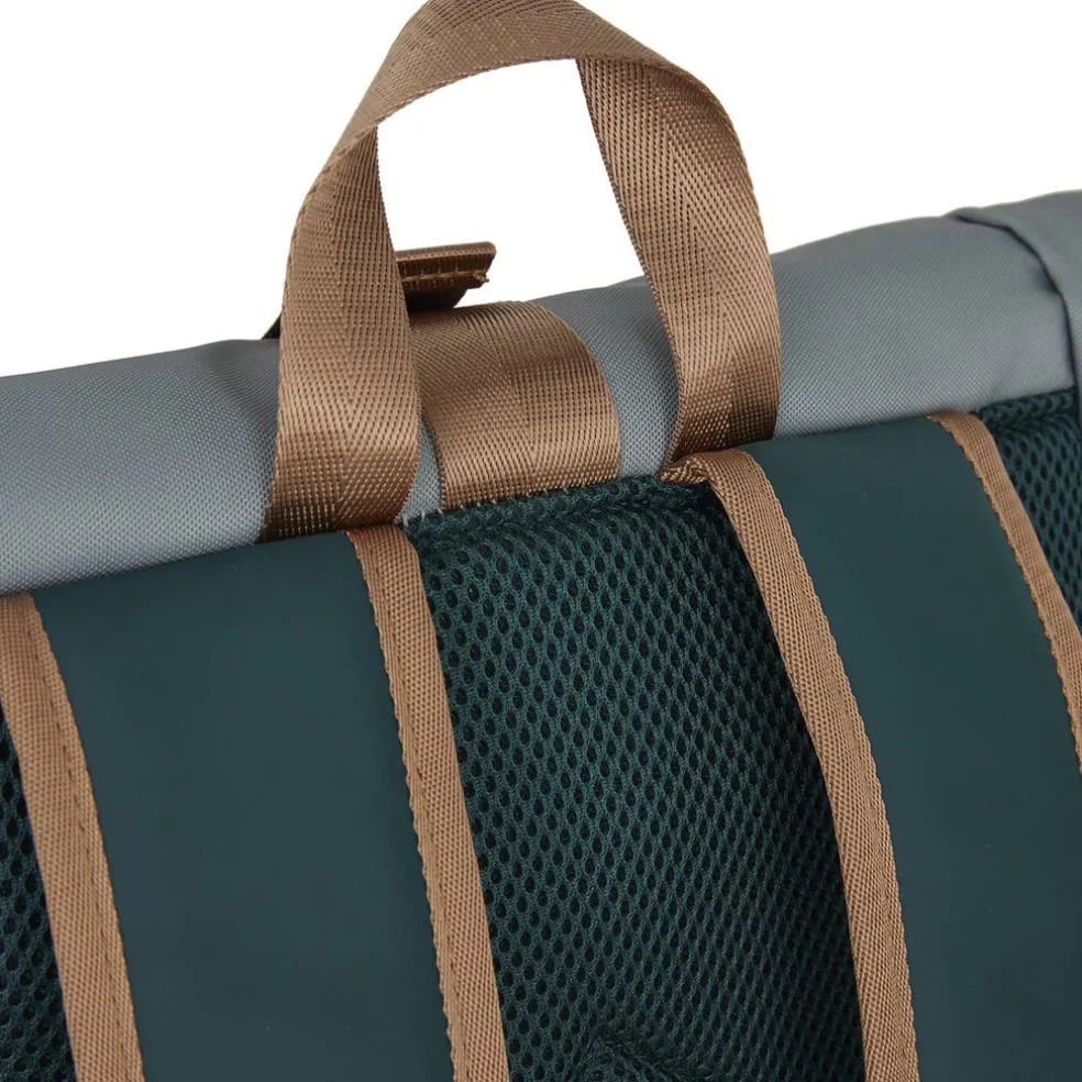 New Rebels Ferron New York Rolltop Rucksack 16L Petrol