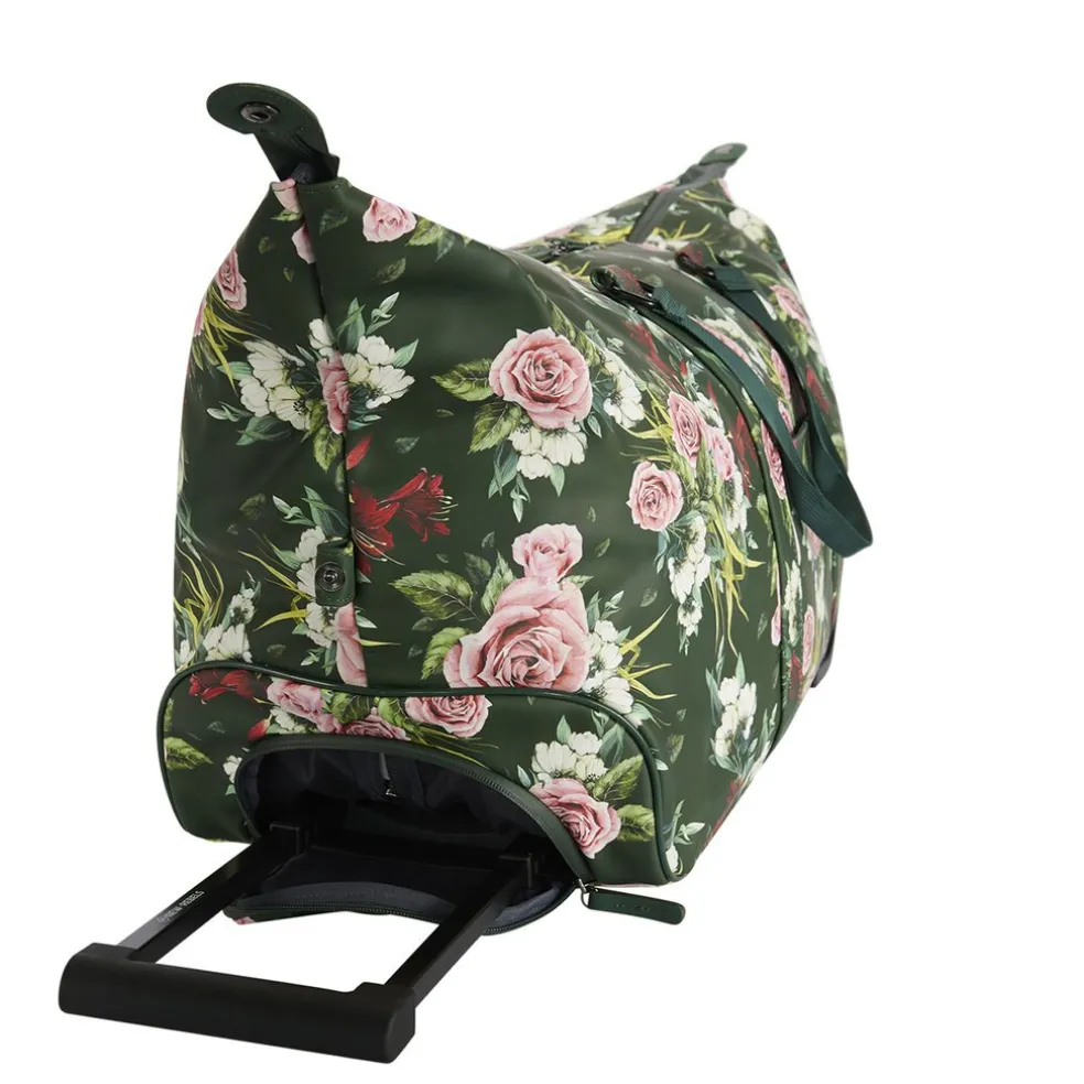 New Rebels Flora Weston Duffel Dunkelgrün 54L Trolley Wasserabweisend