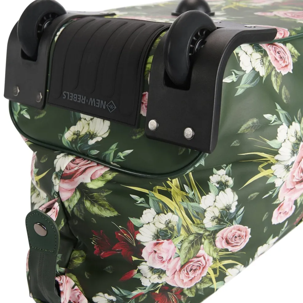 New Rebels Flora Weston Duffel Dunkelgrün 54L Trolley Wasserabweisend