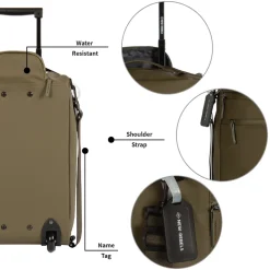 New Rebels Harper Laredo Olivgrün 29L On Board Trolley Wasserabweisend