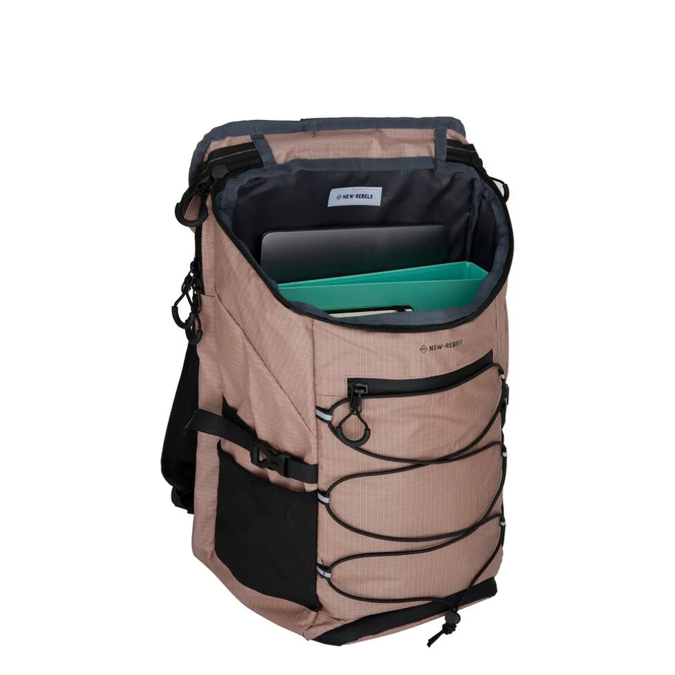 New Rebels Hugo - Eastvale Rucksack Old Pink 23L wasserdicht leicht geräumig