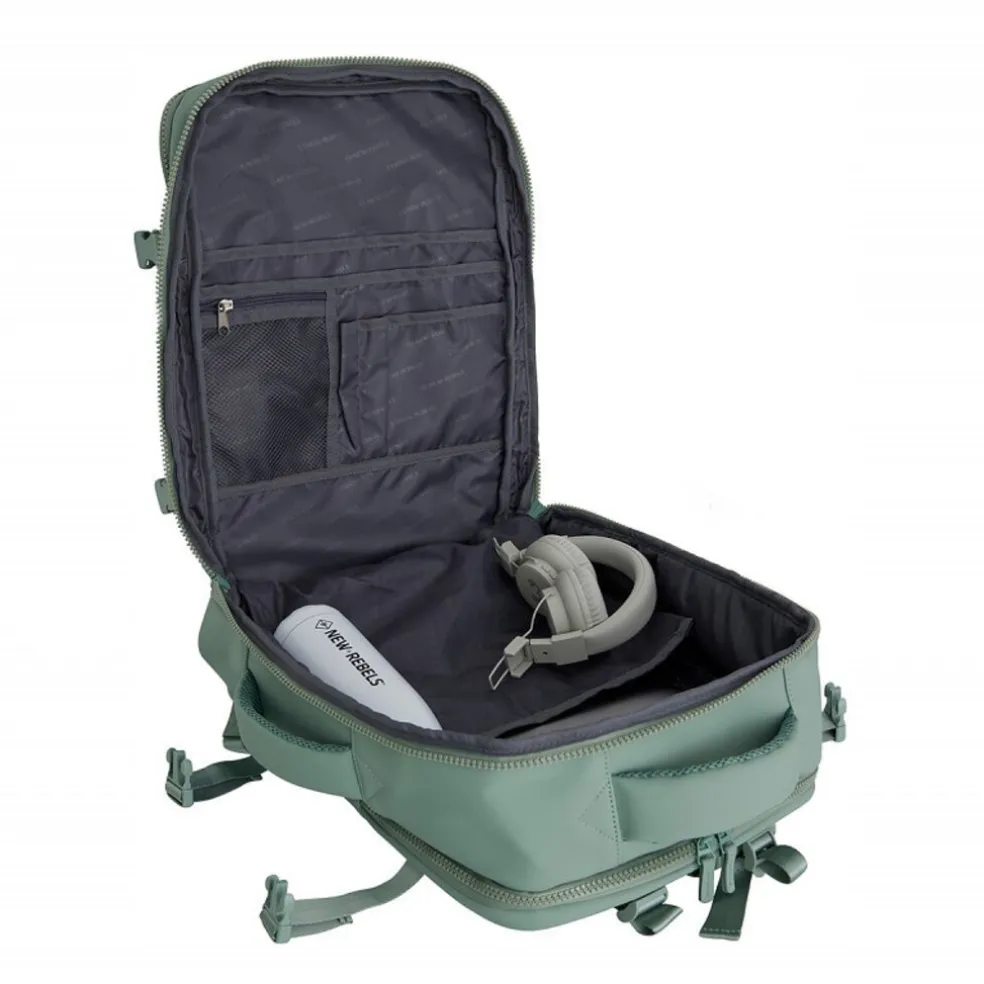 New Rebels Jessi – Womby Wochenend-Reisetasche Underseater – 27L Wasserabweisender Kabinenrucksack – 30x20x45 cmSalie Grün