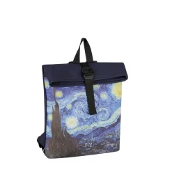 New Rebels Los Angeles Starry Night Small 7L Rucksack Rolltop Wasserabweisend