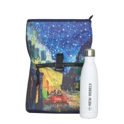 New Rebels Mart Art - Los Angeles Cafe at Night Roltop Backpack Mini