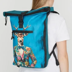 New Rebels Mart Art - New York Dressed Deer Rolltop Backpack 16L