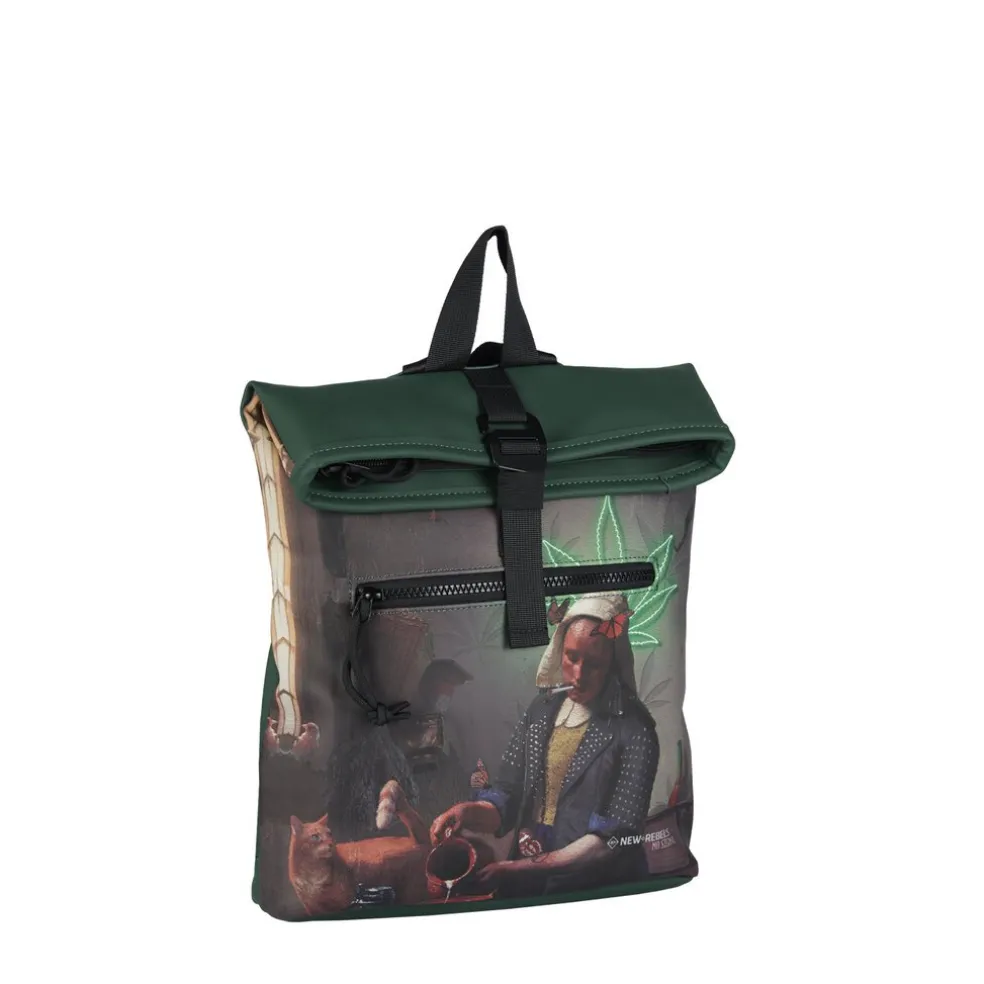 New Rebels Mart Art Los Angeles Milchmädchen Small 7L Rucksack Rolltop Wasserabweisend