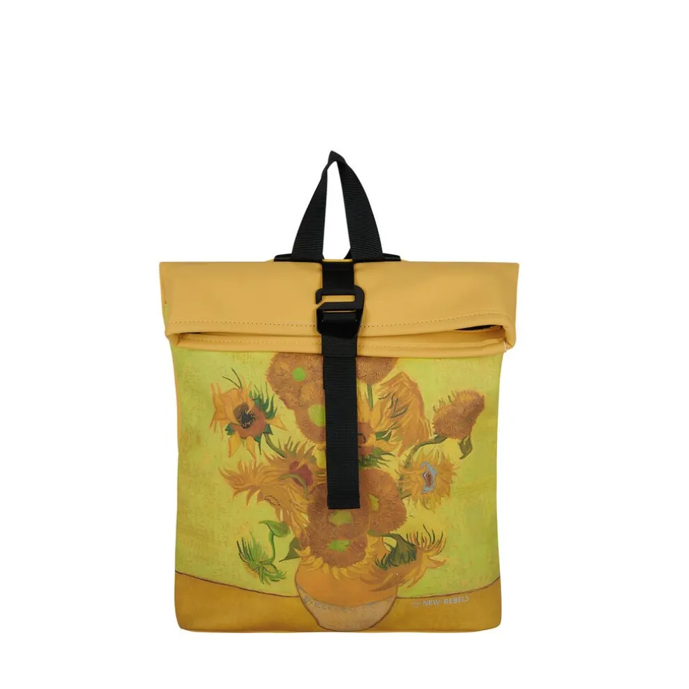 New Rebels Mart Art Los Angeles Sonnenblume Small 7L Rucksack Rolltop Wasserabweisend