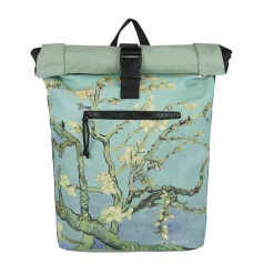 New Rebels Mart Art New York Mandel Blüte 19L Rucksack Rolltop Wasserabweisend