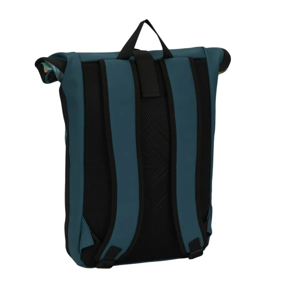 New Rebels Mart Art New York Flowerhead 21L Rucksack Rolltop wasserabweisend Laptop 15,6“