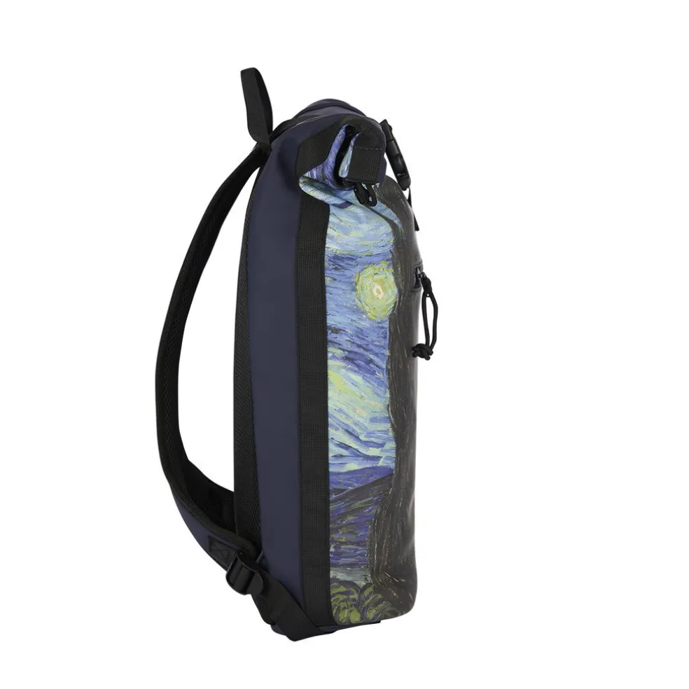 New Rebels Mart Art New York Starry Night 19L Rucksack Rolltop Wasserabweisend