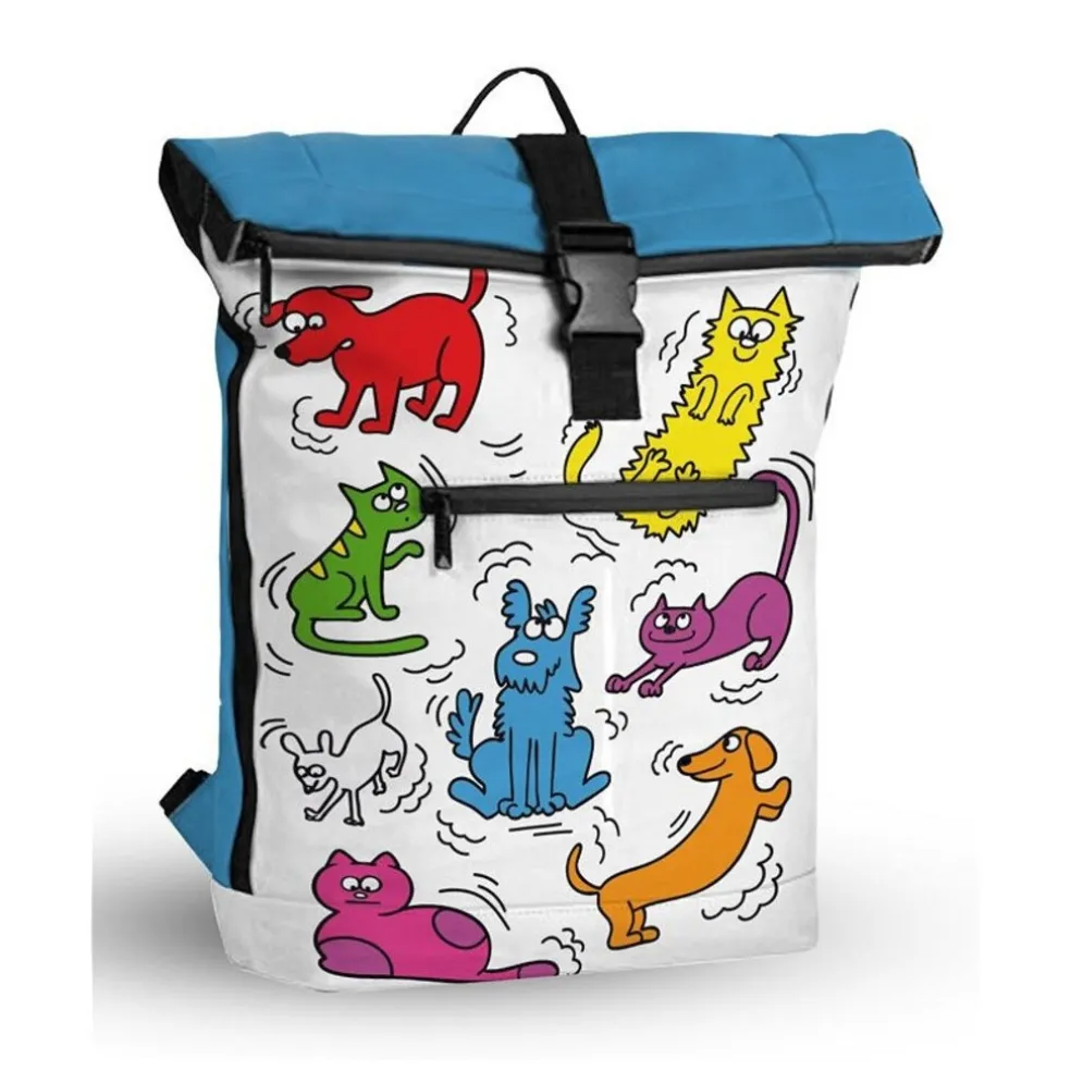 New Rebels Mart Arts New York Cartoon Rolltop Rucksack 16L