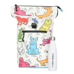 New Rebels Mart Arts New York Cartoon Rolltop Rucksack 16L