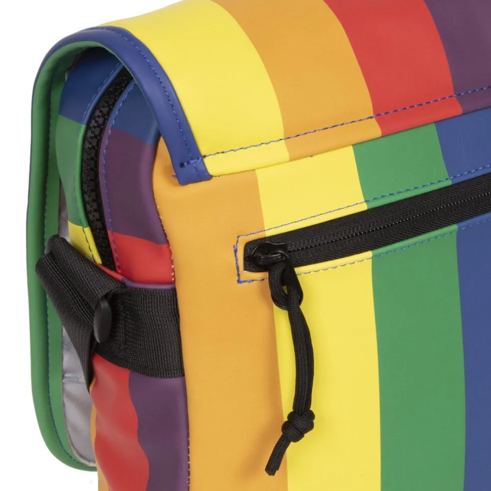New Rebels Mart Bronx Regenbogen 8L A4 Umhängetasche mit Überschlag Wasserabweisend