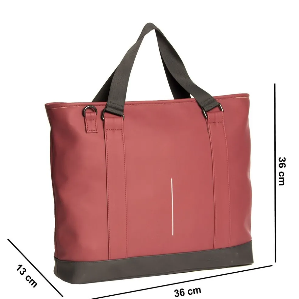 New Rebels Mart Charleston Burgundy 21L Shopper Wasserabweisend