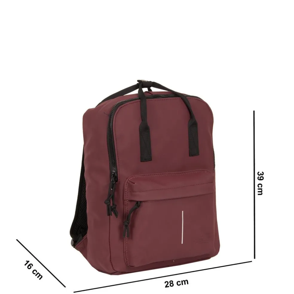 New Rebels Mart Chicago Burgundy 17L Rucksack Wasserabweisend Laptop 13"