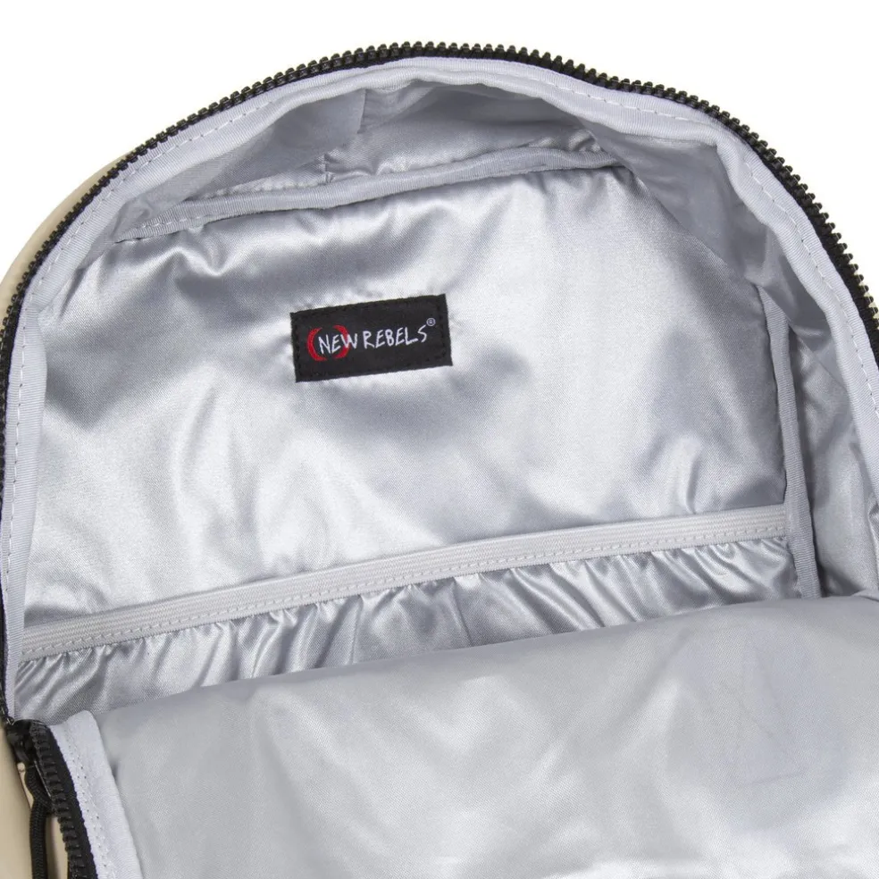 New Rebels Mart Chicago Beige 17L Rucksack Wasserabweisend Laptop 13"