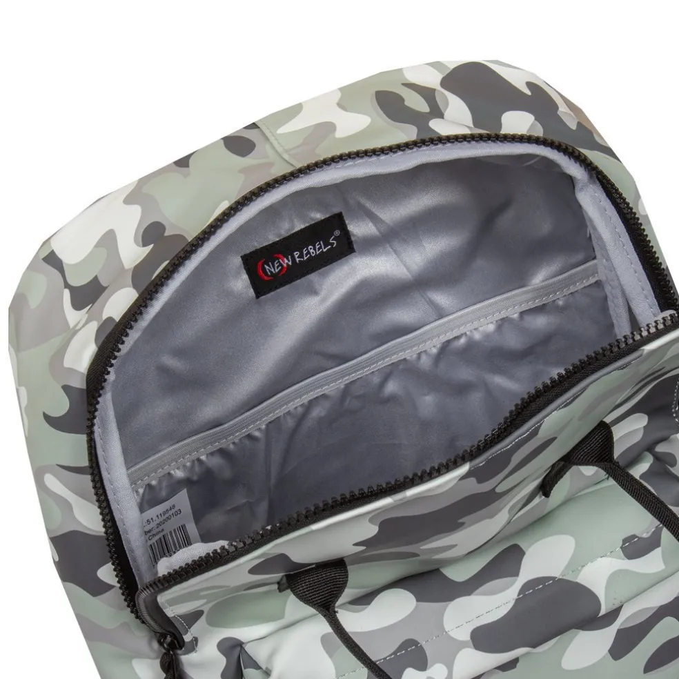 New Rebels Mart Chicago Camouflage Mint 17L Rucksack Wasserabweisend Laptop 13"
