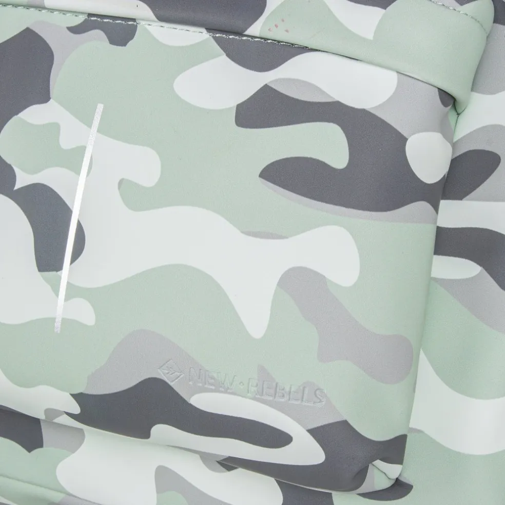 New Rebels Mart Chicago Camouflage Mint 17L Rucksack Wasserabweisend Laptop 13"