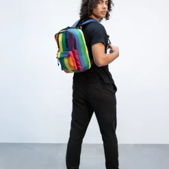 New Rebels Mart Chicago 18L Regenbogen Rucksack Wasserabweisend Laptop 13