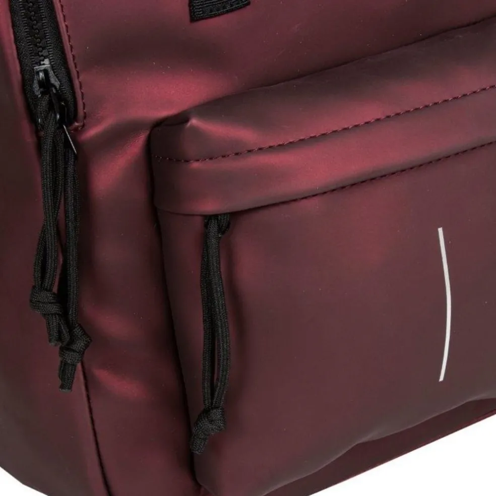New Rebels Mart Chicago Metallic Burgundy 17L Rucksack Wasserabweisend Laptop 13"